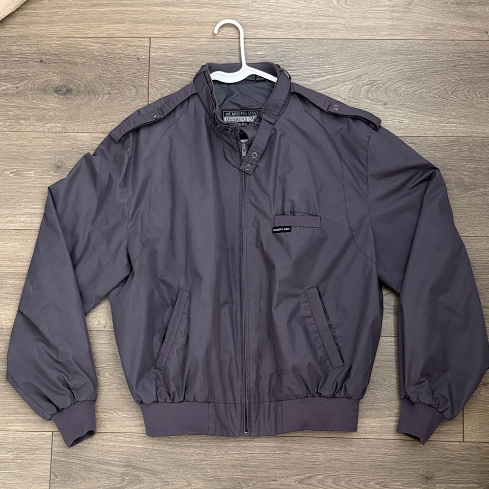 Members Only Gray Bomber Jacket